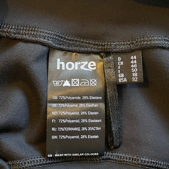 Horze Pull On Riding Tights - Full Seat Silicone - Picture 6 of 6